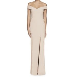 Dessy Collection Cross Back Gown